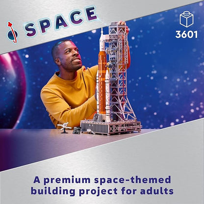 LEGO Icons NASA Artemis Space Launch System - DIY Rocket Model Building Set for Adults, Ages 18+ - Gifts for Birthdays - Unique Bedroom Decoration for Space & NASA Lovers - 10341