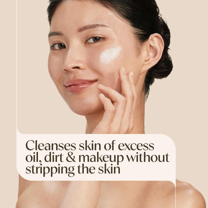 Aveeno Daily Foaming Gel Facial Cleanser, Fragrance Free, 12 fl. oz