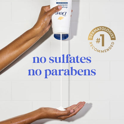 Dove Body Wash Deep Moisture for 24hr Lotion-Soft Skin Moisturizing Skin Cleanser with No Sulfates No Parabens 11 oz