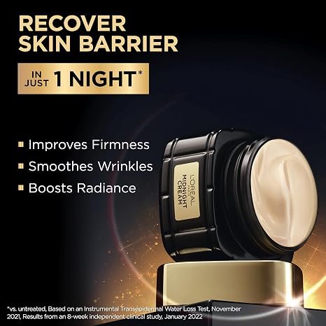 L’Oreal Paris Age Perfect Anti-Aging Midnight Face Cream + Midnight Eye Cream, Smooths Wrinkles & Reduces 8 signs of Eye-Aging + Face Cream Face Serum Samples