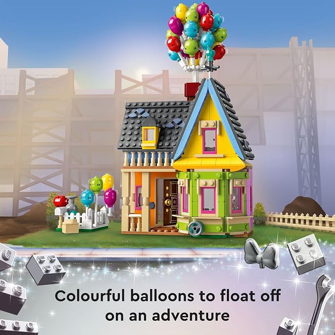 LEGO Disney and Pixar ‘Up’ House, Classic Disney Celebration Building Toy Set for Kids and Movie Fans Ages 9 and Up, A Fun Gift for Fans and Anyone Who Loves Creative Play, 43217