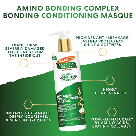Palmer's Amino Bonding Hair Mask, Intense Conditioning Masque (12 oz)