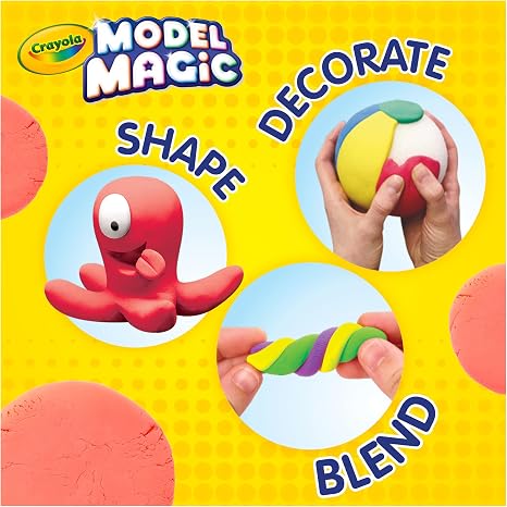 Crayola Model Magic (30 Pack), Air Dry Modeling Material, Teacher Classroom Must Haves, School Supplies for Kids, Soft Clay Alternative, 15 Colors, 1 oz Packs
