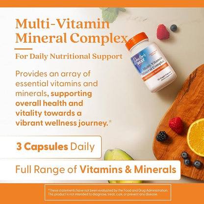 Doctor's Best Multivitamin Mineral Complex, Non-GMO, 90 Veg Capsules