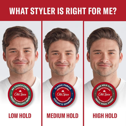 Old Spice Fiji Pomade for Men, Loose Hold, Low Shine, Men's Hair Styling, 2.22 Oz Each, Twin Pack (Pack of 4)