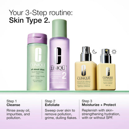 Clinique Clarifying Lotion 1.0, 1, 2, 3 & 4 | Exfoliating Face Toner with Witch Hazel | 5 Formulas for Every Skin Type | Step 2 of 3-Step Skin Care Routine