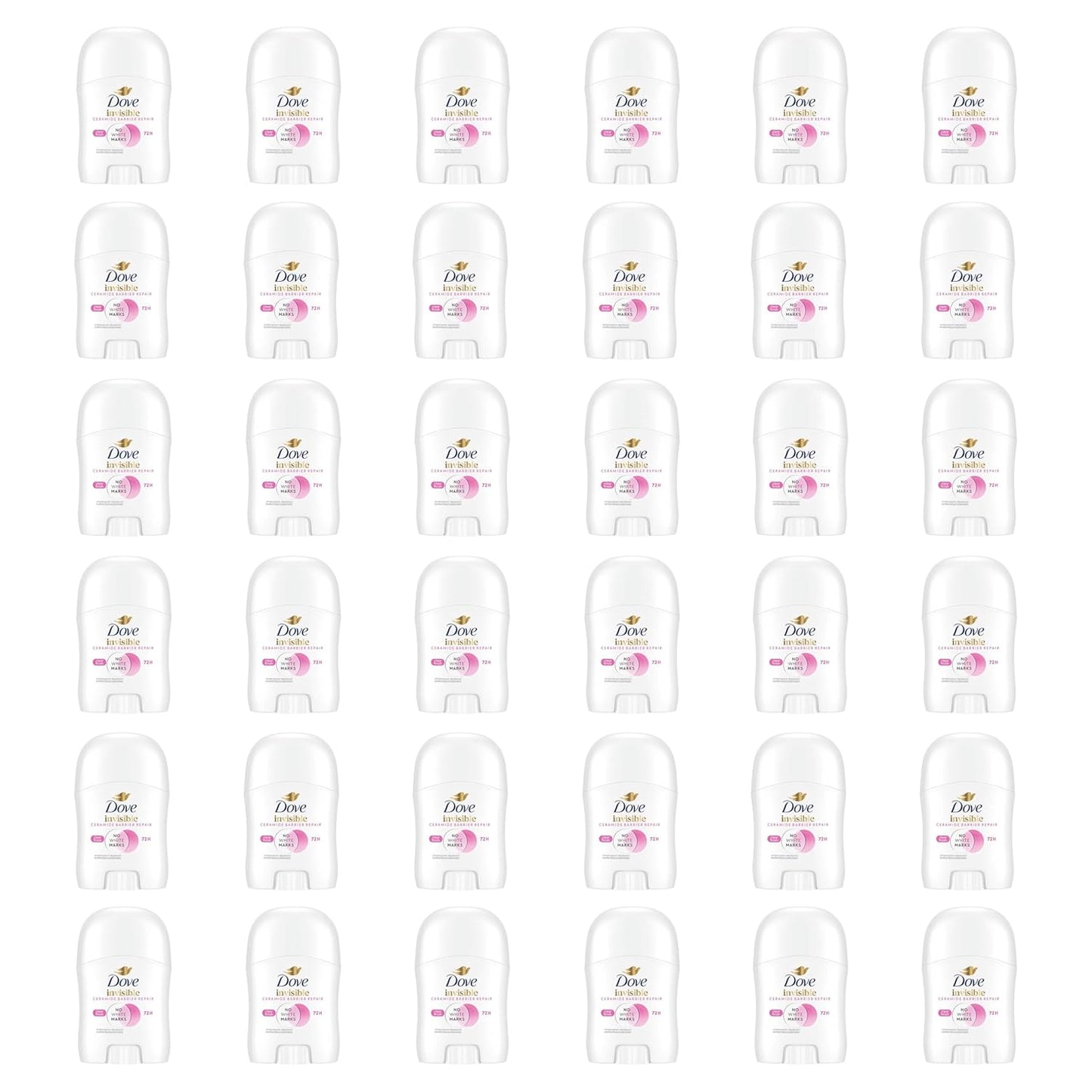 Dove Advanced Care Antiperspirant Deodorant Stick for Women Pack of 36 Clear Finish Trial and Travel Size 0.5 oz