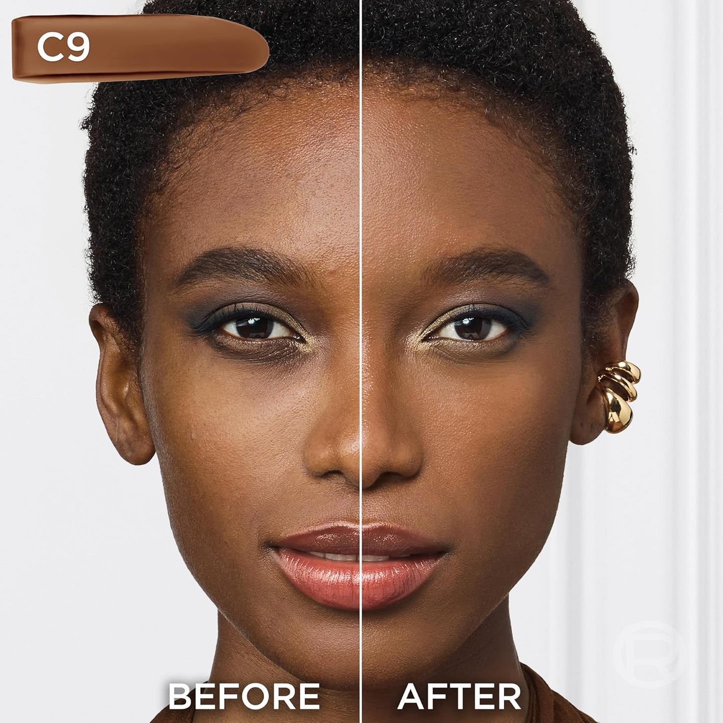L'Oreal Paris True Match Super-Blendable Foundation, Medium Coverage Liquid Foundation Makeup, C9, Deep, 1 Fl Oz