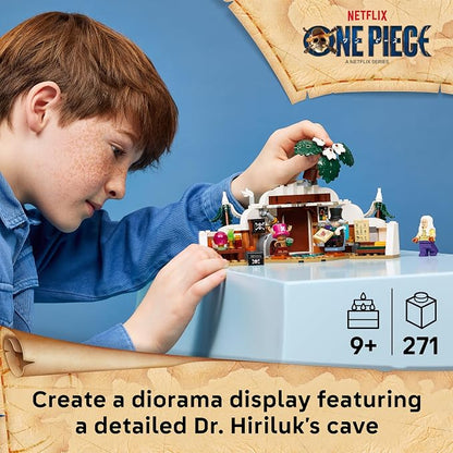 LEGO ONE PIECE Dr. Hiriluk's Hideout 75641 | Building Toys for Boys & Girls, Ages 9+, Playset for Pretend Play, Chopper Minifigure, 271 pieces, Gift for Birthdays