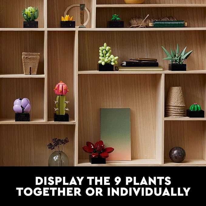 LEGO Botanicals Succulents 10309 | Back to School Gift for Students & Teachers, Building Set for Adults, Ages 18+, 771 Pieces, Artificial Plant Home Decor
