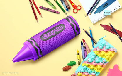 Crayola Kids Crayon Speakers Bluetooth, Portable Bluetooth Speakers | 20W Peak Power HD Sound, Mini Bluetooth Speaker Wireless with TWS Pairing BT 5.3, FM Radio Home/Party/Outdoor/Travel
