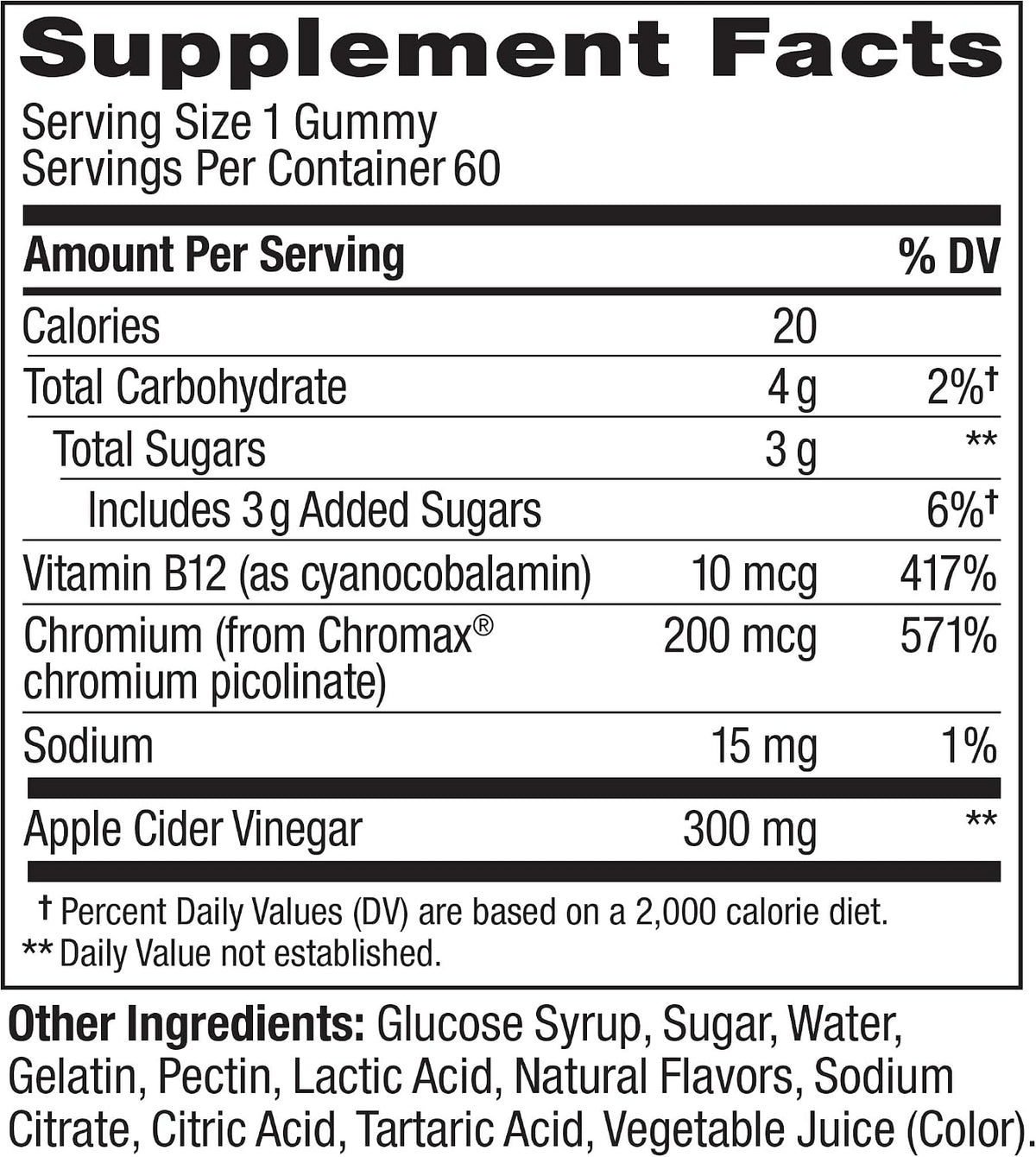 OLLY Metabolism Gummy Rings, Cellular Energy Supplement,* ACV - 60 Count