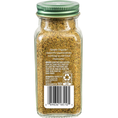 Simply Organic All-Purpose Seasoning Blend, 2.08 Ounce Jar, Great on Chicken, Steak, Beef and More (Pack of 2)