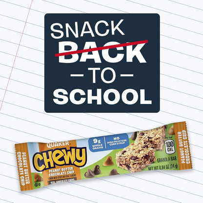 Quaker Chewy Peanut Butter Chocolate Chip, 15.2 OZ