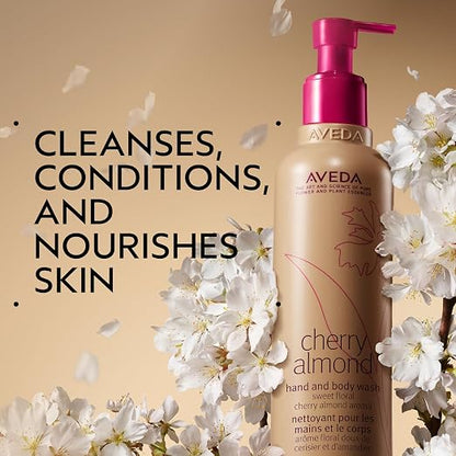 Aveda Cherry Almond Hand & Body Wash |with Sweet Almond Oil, Cherry Blossom Extract | Sweet Floral Aroma of Tonka Bean, Certified Organic Orange, Ylang Ylang | 97% Naturally Derived*