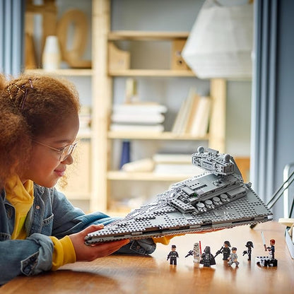 LEGO Star Wars Imperial Star Destroyer Building Toy - Build & Display Set for Boys & Girls, Ages 10+ - Gift for Birthdays - Star Wars Darth Vader & 6 Minifigure Toys - 75394