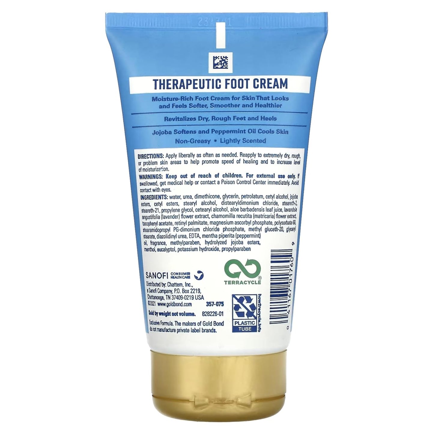 Gold Bond Therapeutic Foot Cream, 4 oz (5 Pack)