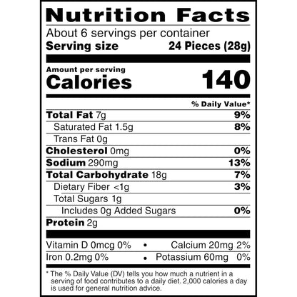 Cheez-It Crunch Cheesy Baked Snacks, Lunch Snacks, Kick'n Nacho Cheese, 6.5oz Bag (1 Bag)