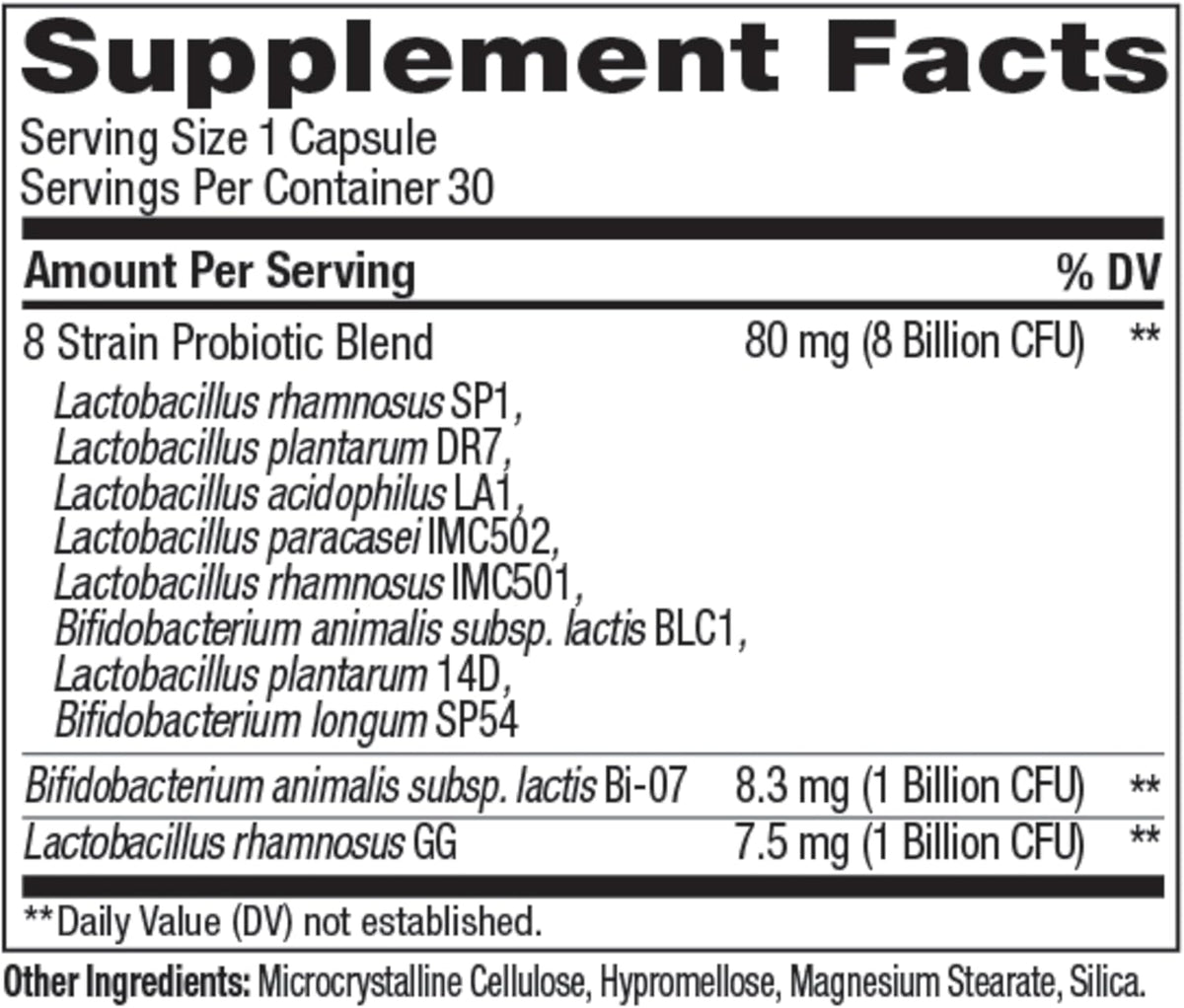 OLLY Big 10 Probiotic, Healthy Gut Microbiome, 10 Billion CFUs - 30 Count