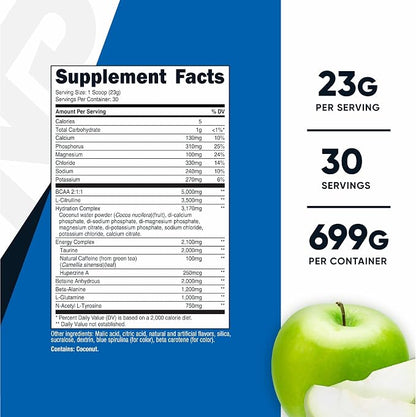 Nutricost Intra Workout Powder (Green Apple) 30 Servings, Gluten-Free
