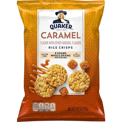 Quaker Rice Crisps, 4 Flavor Sweet and Savory Variety Mix, 15 count