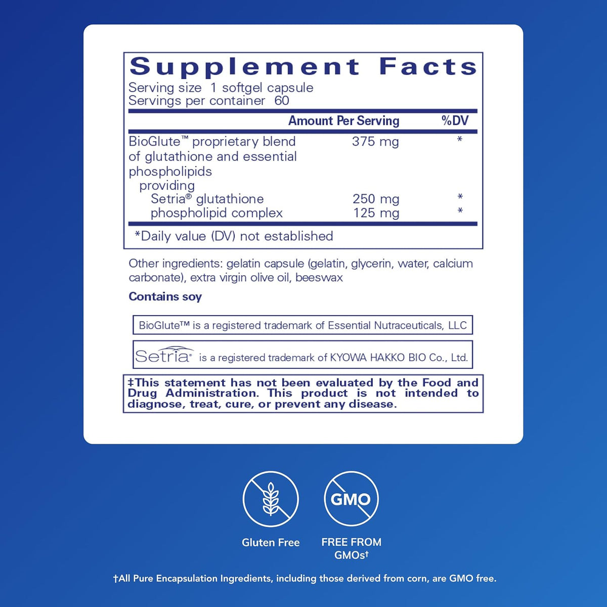 Pure Encapsulations Liposomal Glutathione, 60 Softgel Capsules