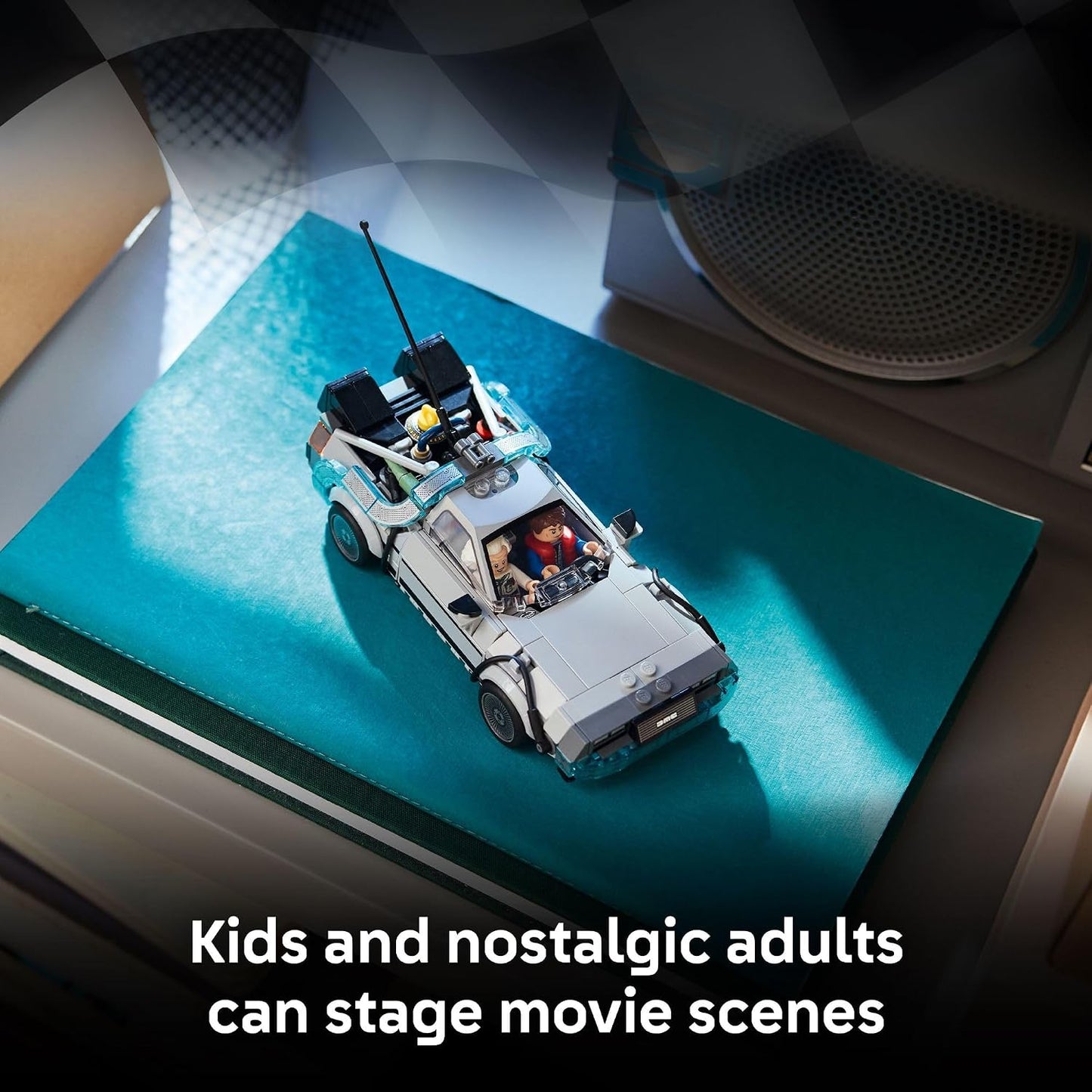LEGO Speed Champions Time Machine from Back to The Future Building Toy for Kids - Pretend Play & Display Car Toy W/ 2 Build Modes for Boys & Girls, Ages 9+ - Gift for Birthdays - 77256