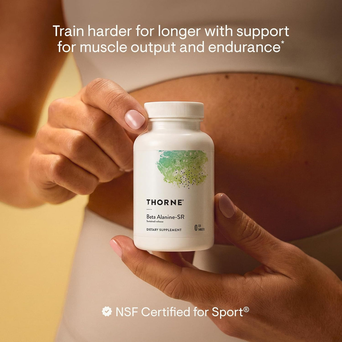 THORNE Beta Alanine-SR, Sustained Release Beta-Alanine, 120 Tablets