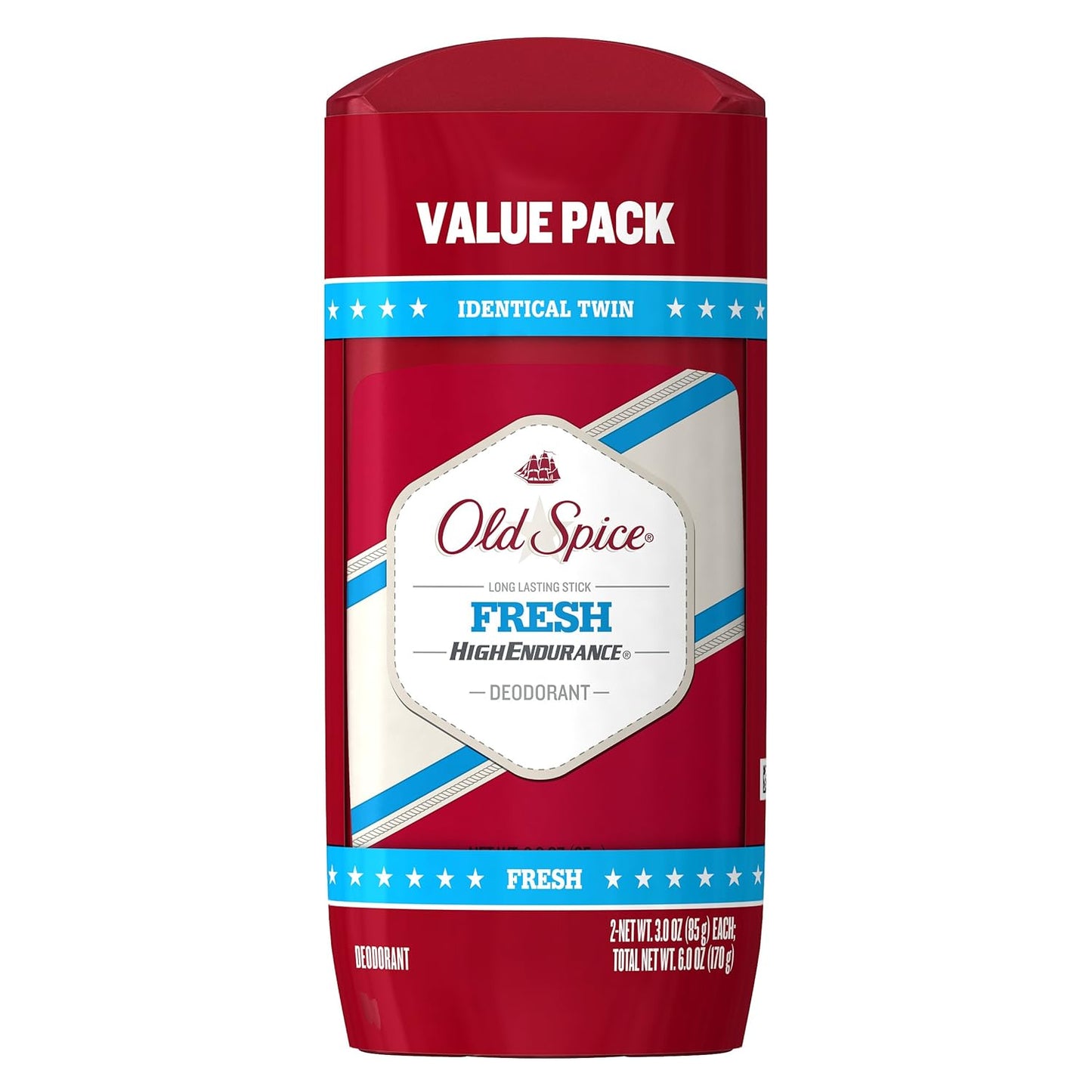 Old Spice High Endurance Long Lasting Stick Men's Deodorant, Fresh Scent - 3.0 Oz Ea