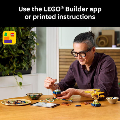 LEGO Botanicals Mini Bonsai Trees 10373 | Back to School Gift for Students & Teachers, Building Set for Adults, Ages 18+, 709 Pieces, Artificial Plant Home Decor