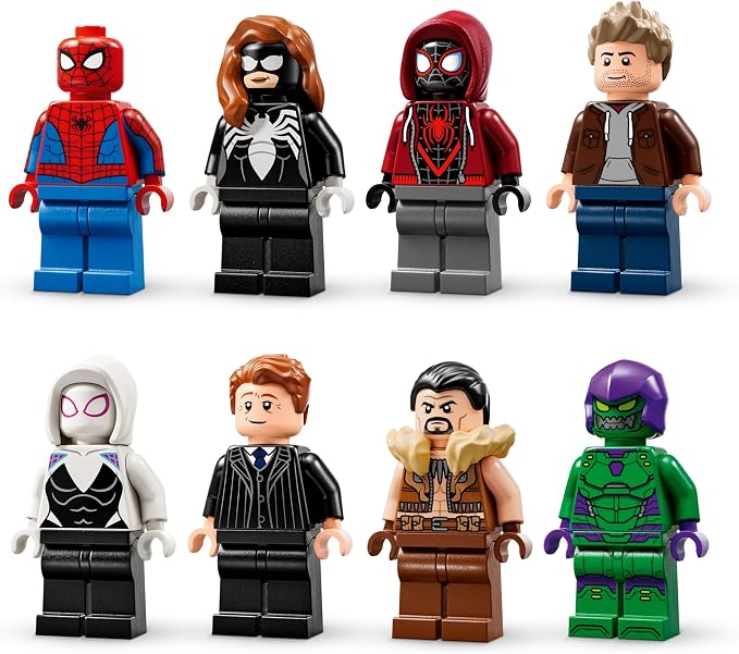 LEGO Marvel Spider-Man vs. Oscorp Building Toy - Pretend Play Set W/8 Toy Minifigures for Boys & Girls, Ages 10+ - Super Hero Building Blocks for Preteens Idea for Birthdays - 76324