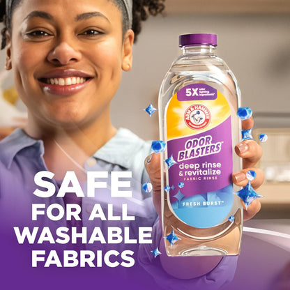 ARM & HAMMER Odor Blasters Fabric Rinse, Fresh Burst Scent, 50 Fl Oz