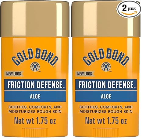 Gold Bond Friction Defense Stick with Aloe | Prevents Chafing | Soothes & Moisturizes | 1.75 oz | Pack of 2