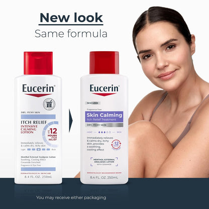 Eucerin Skin Calming Itch Relief Body Lotion, 8.4 FL OZ