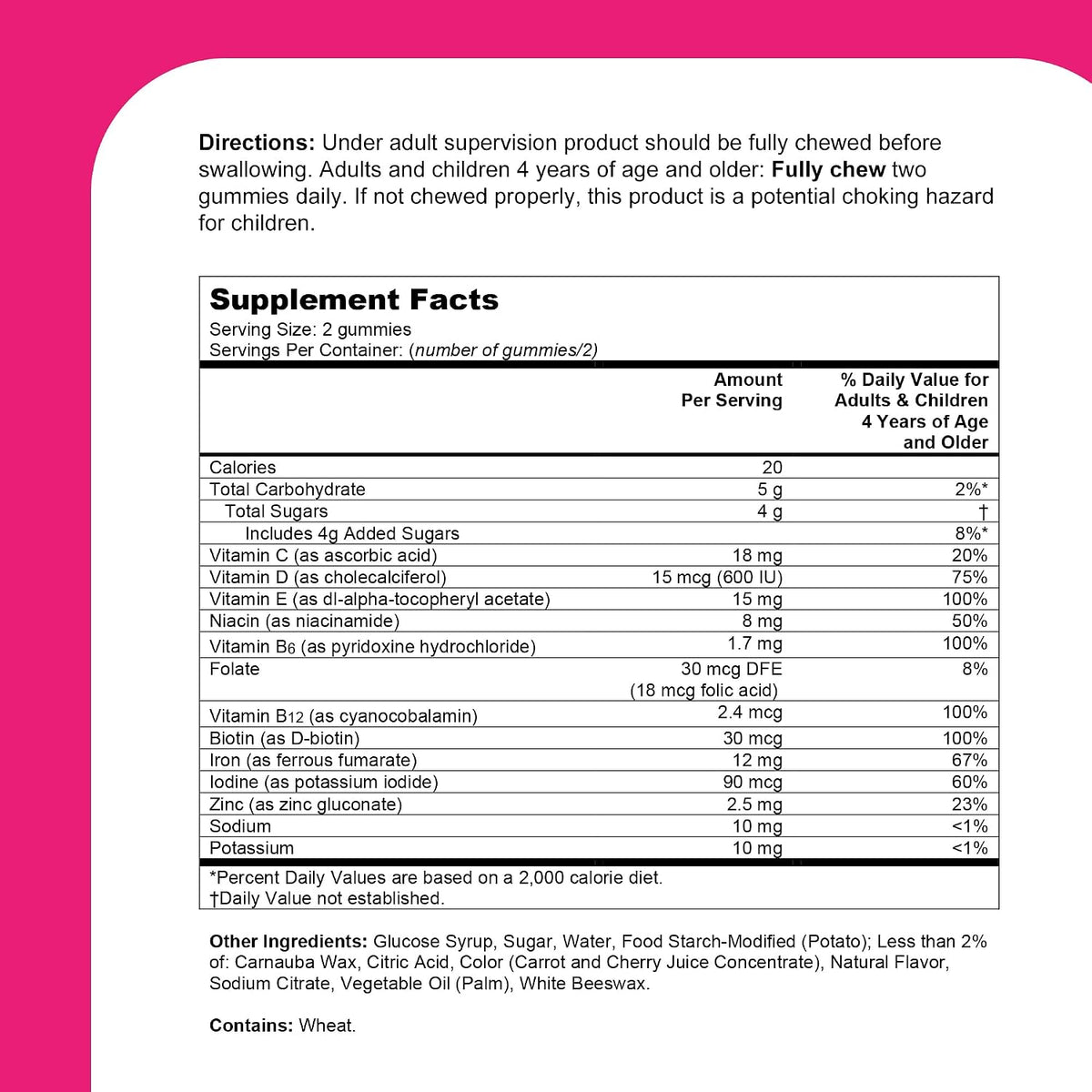 One A Day Kids Multivitamin with Iron Gummy, Vitamin D, Vitamin C, E, Zinc for Immune Support, Gummy Vitamins, Kids Multivitamin Gummies with Iron, Cherry Flavor, 60 Count (Packaging May Vary)