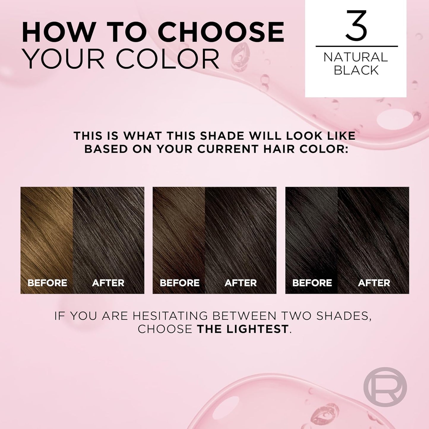 L'Oreal Paris Excellence Crème Permanent Hair Dye, Triple Care Hair Color with Hyaluronic Acid for 100% Gray Coverage, 3 Natural Black, 1 Kit (Packaging May Vary)