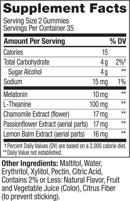 OLLY Maximum Strength Sleep Support Supplement, 10 mg Melatonin - 70 Count