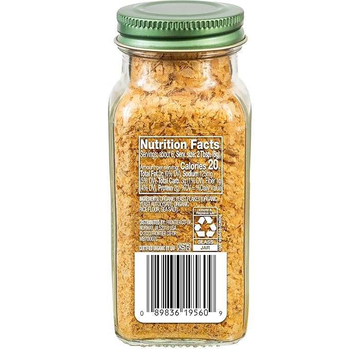 Simply Organic Yeast, Nutritional, Organic, 1.32 Ounce