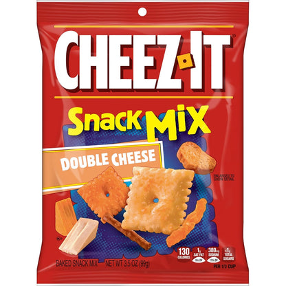 Cheez-It Snack Mix, Lunch Snacks, Double Cheese (6 Pouches)