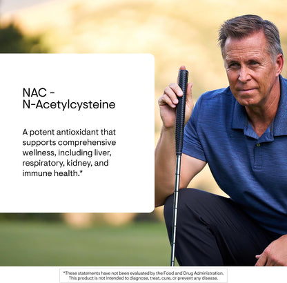 THORNE NAC, 500 mg N-Acetylcysteine, Amino Acid Supplement, 180 Capsules