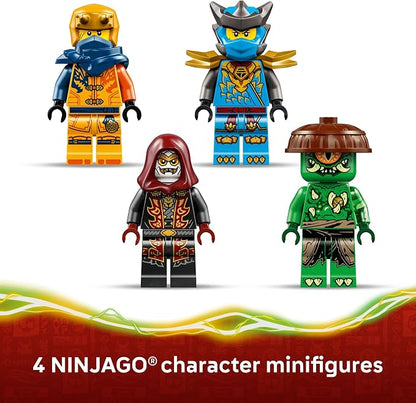 LEGO NINJAGO Ninja Dragon Riyu’s Battle Building Toy for Boys & Girls - Ninja Poseable Dragon Toy Playset for Kids, Ages 7+ - Includes 4 Minifigures for Pretend Play - Gift Idea for Birthdays - 71855
