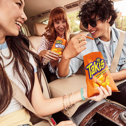 Takis Intense Nacho Rolled Tortilla Chips Multipack, 40 Count | Non-Spicy Cheesy Flavor, 1oz Individual Bags for Snacking and Lunchboxes