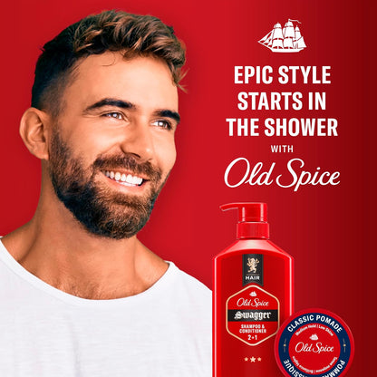 Old Spice Mens Hair Pomade, Medium Hold, Low Shine, Mens Hair Styling, 2.22 oz