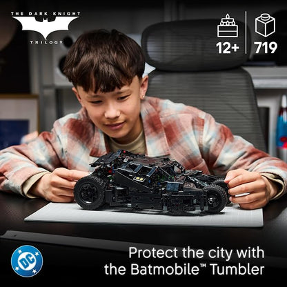 LEGO Technic Batmobile Tumbler 42239 | Building Toys for Boys & Girls, Ages 12+, The Dark Knight Batmobile Set, Display as Bedroom Decor, 719 pieces, Gift Idea