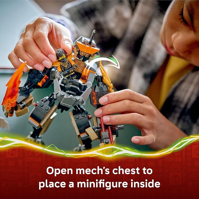 LEGO NINJAGO Cole’s Mission Mech & Dragon Zane Building Toy for Boys, Girls & Kids, Ages 7+ - Poseable Mech W/Cole, Acid Monster, & Zane Minifigures for Pretend Play - Gift Idea for Birthdays - 71854