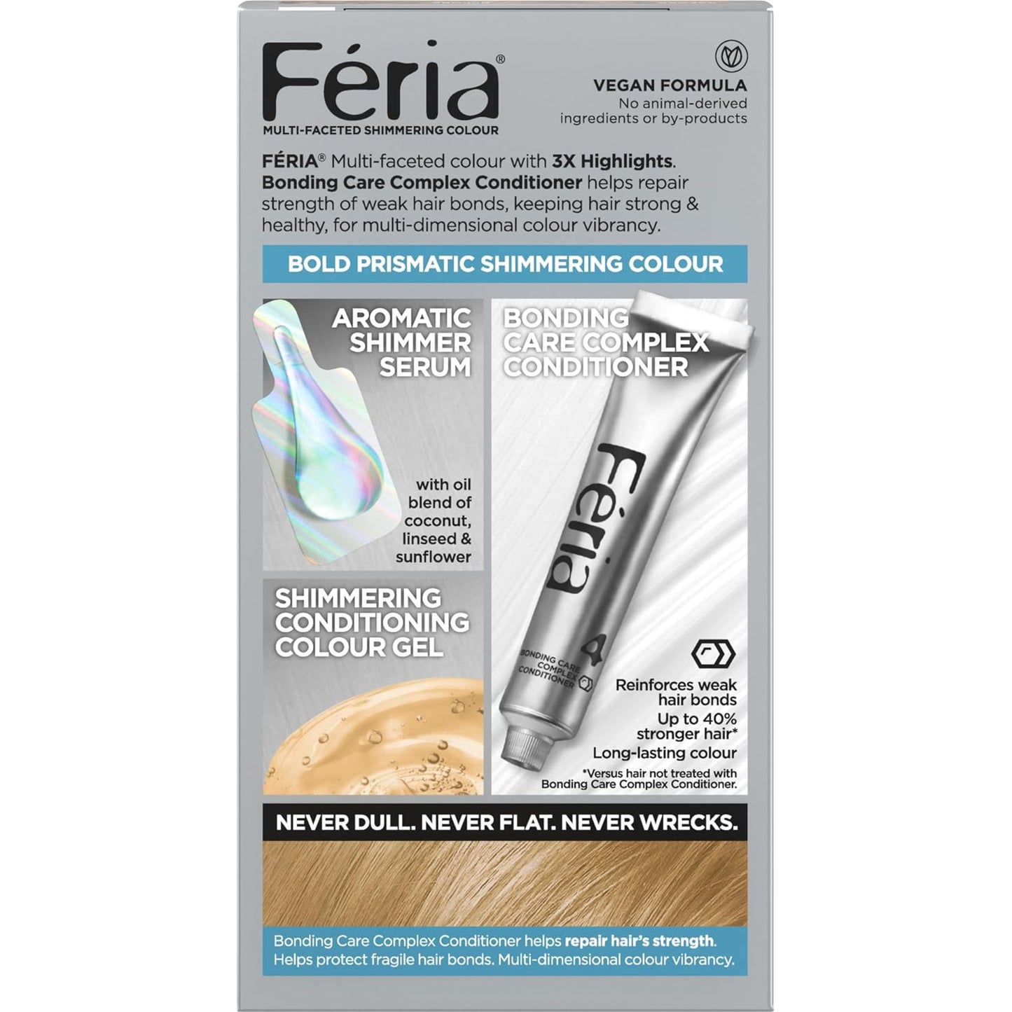L'Oreal Paris Feria Multi-Faceted Shimmering Permanent Hair Color, 100 Pure Diamond (Very Light Natural Blonde), Pack of 1 Hair Dye Kit