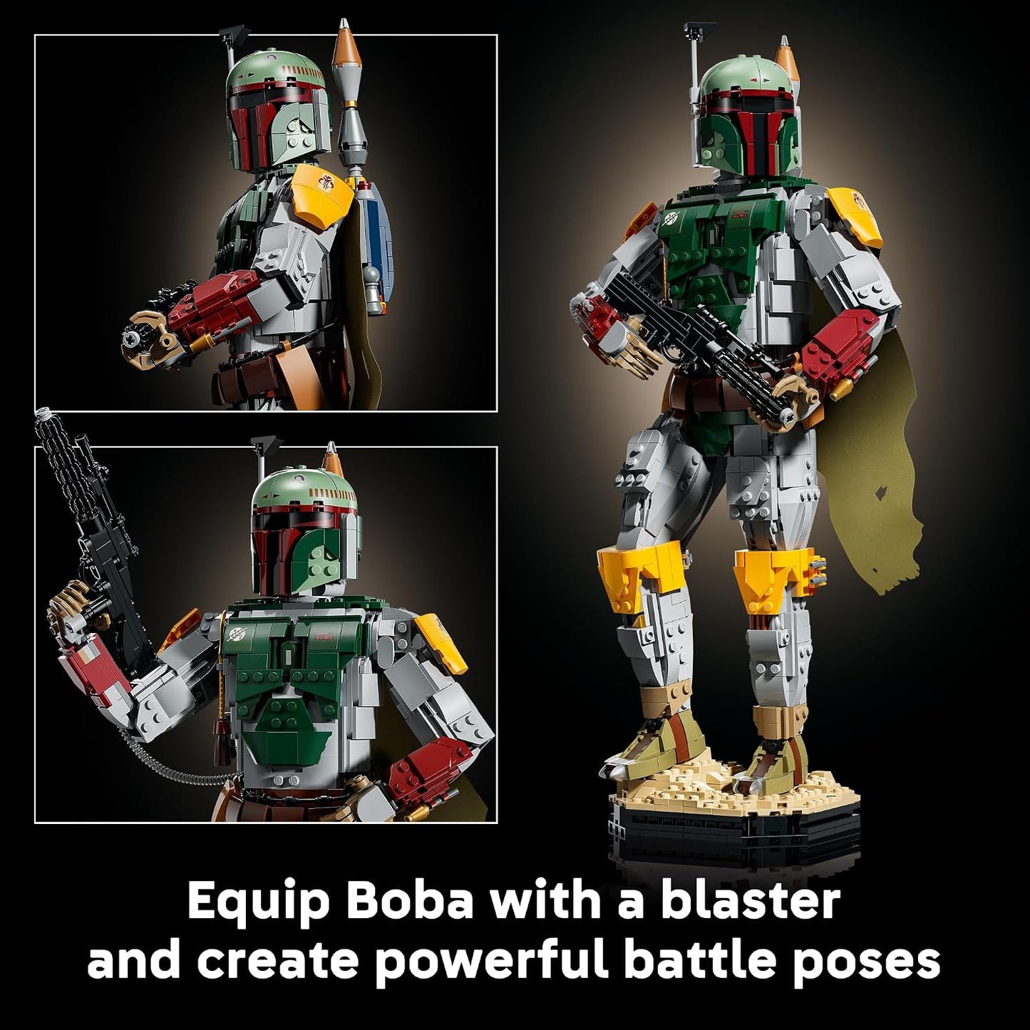 LEGO Star Wars Boba Fett 75455 | Collectible Building Sets for Adults, Ages 18+, Movie Display for Bedroom or Book Shelf, 1,544 pieces, Gift for Fans