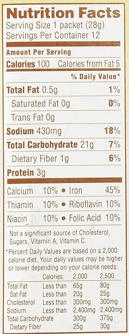 Quaker Country Bacon Flavor Instant Grits, 12 Count (Pack of 1)
