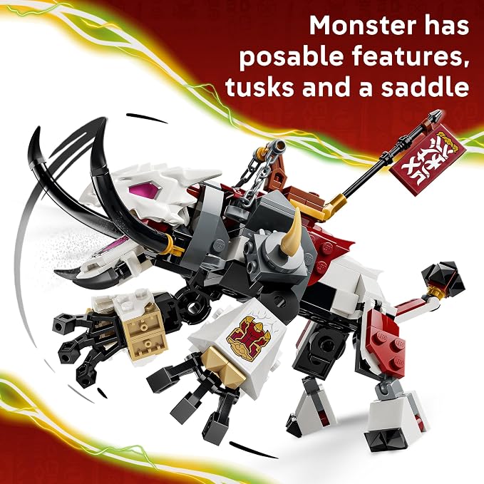 LEGO NINJAGO Zilvar and Grimtak the Dragon Beast 71863 | Building Toys for Boys & Girls, Ages 7+, Action Figures for Pretend Play, 3 Minifigures, 232 pieces, Gift for Birthdays