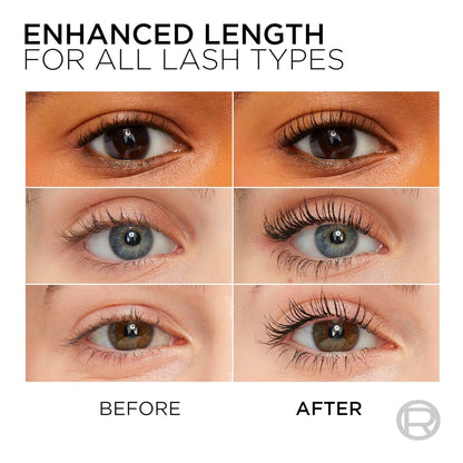 L’Oreal Paris Makeup Original Telescopic Mascara, Separating Mascara Volume and Length Formula, Washable, Black Brown, 0.27 Fl Oz., 1 Count